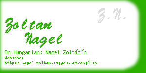 zoltan nagel business card